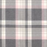 Tkanina spodniowa strecz Szkocka krata – szary łupek/różowy,  thumbnail number 1
