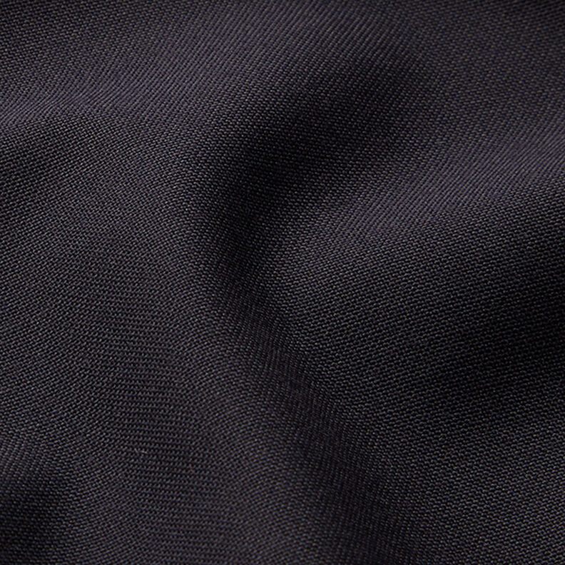 Mieszanka wełny twill jednokolorowa – czarnoniebieski,  image number 2