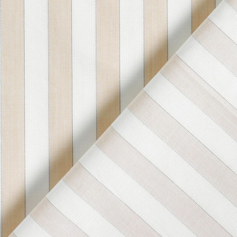 Tkanina bawełniana w paski – biel/nerkowiec,  image number 4