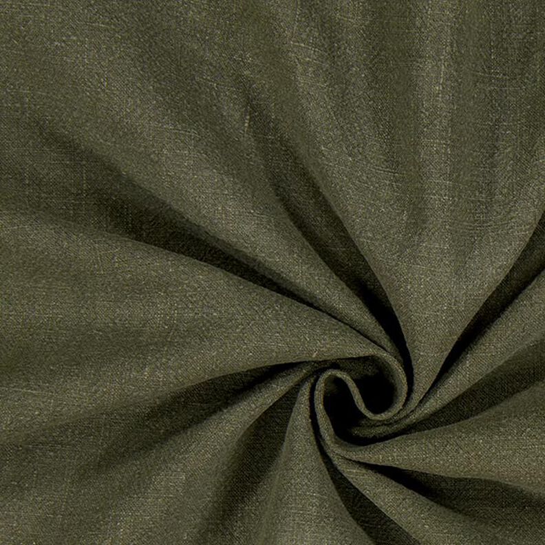 Tkanina ramia mix stonewashed, wysoka jakość – ciemna oliwka,  image number 1