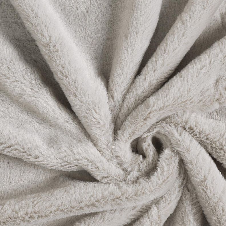 wysokiej jakości, jednokolorowe sztuczne futro – jasnoszary,  image number 1