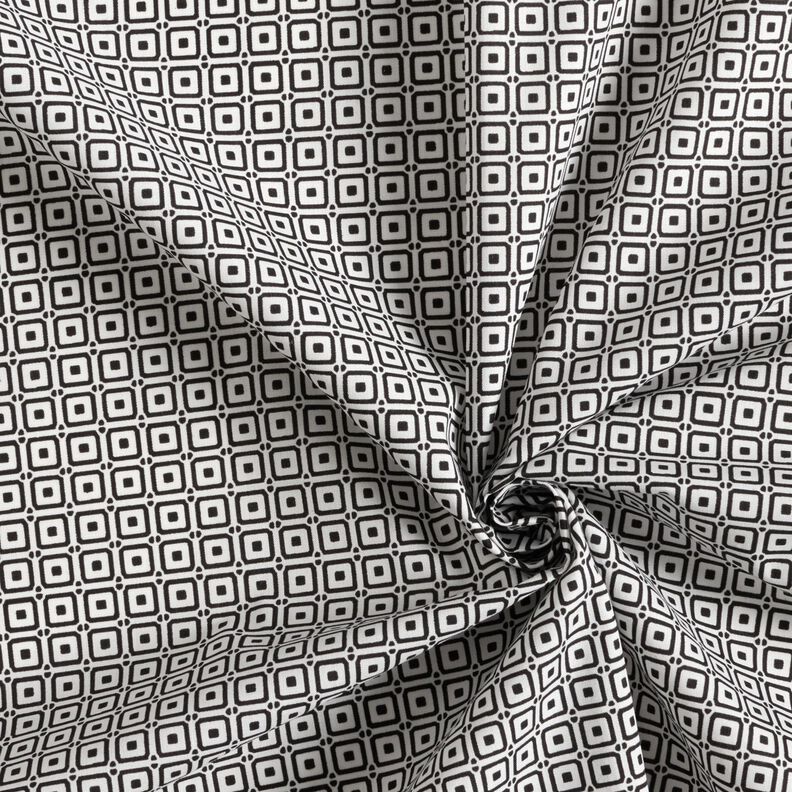 Tkanina koszulowa w kwadraciki &ndash; czerń/biel,  image number 3