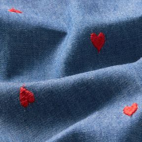 Chambray  – dżins/ognista czerwień, 