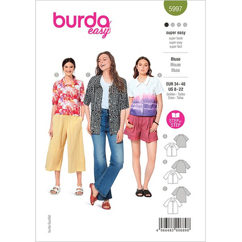 Bluzka | Burda 5997 | 34–48,  image number 1