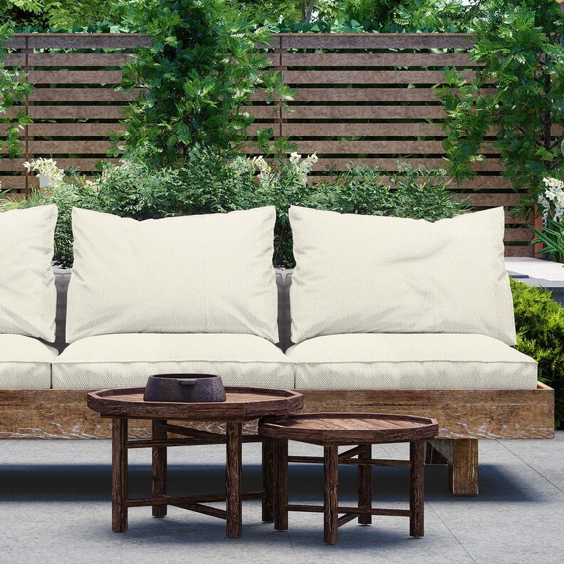 Tkanina outdoor efekt bouclé – krem,  image number 6