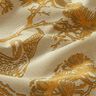 Tkanina dekoracyjna płótno Chiński żuraw – beż/żółty curry,  thumbnail number 2