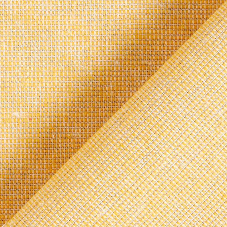 Tkanina dekoracyjna ze strukturą prążków, z recyklingu – słoneczna żółć,  image number 3
