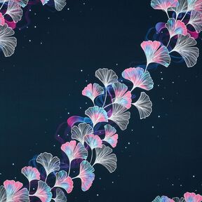 Dżersej bawełniany miłorząb | Glitzerpüppi – ciemnogranatowy/purpura, 