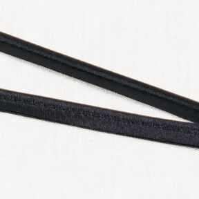 Satyna Taśma wypustkowa [10 mm] – czerń, 