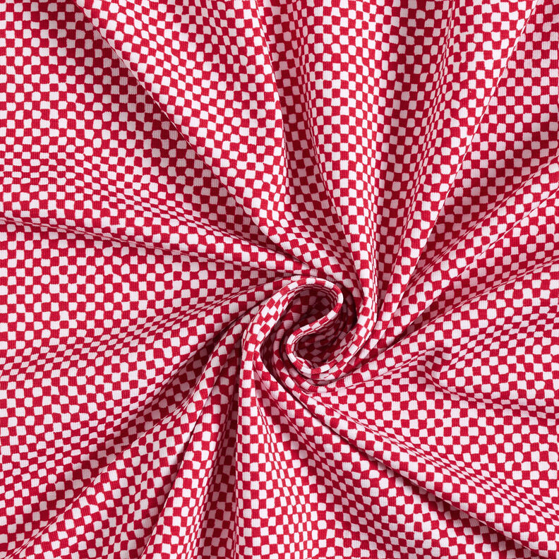 GOTS Dżersej bawełniany minikratka | TCC x LOOKS by Wolfgang Joop – czerwień/biel,  image number 5