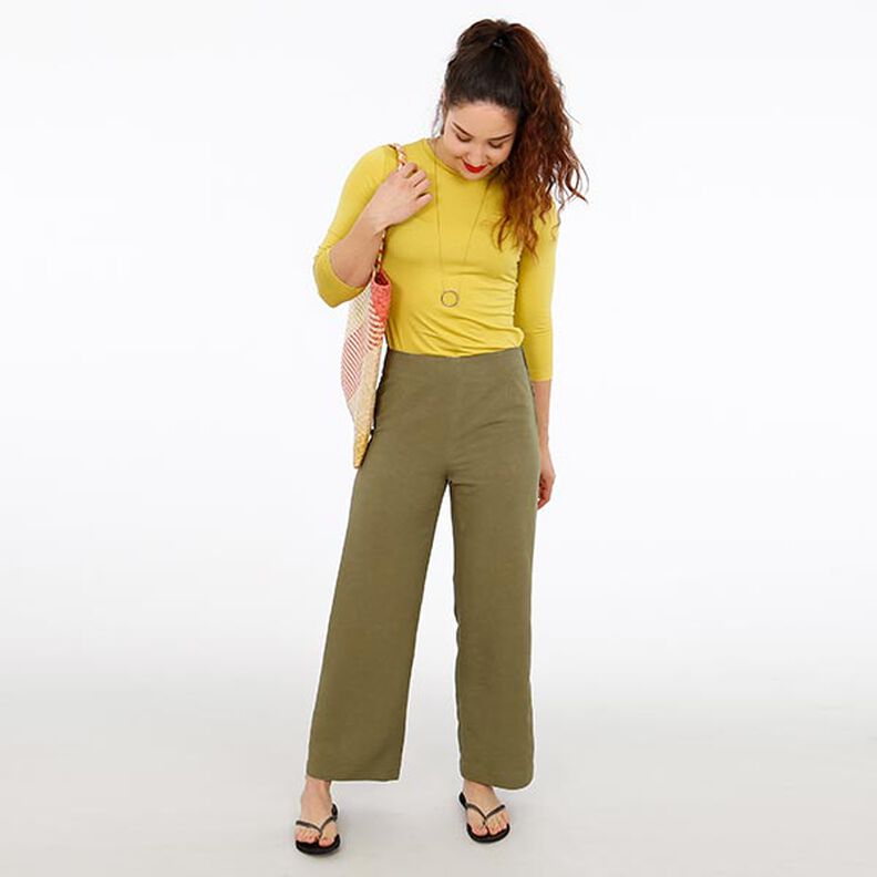 FRAU ELENA – gładkie spodnie o prostej nogawce, Studio Schnittreif  | XS -  XXL,  image number 6