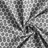 Tkanina bawełniana kreton Ornamenty na płytkach – szary/antracyt,  thumbnail number 3