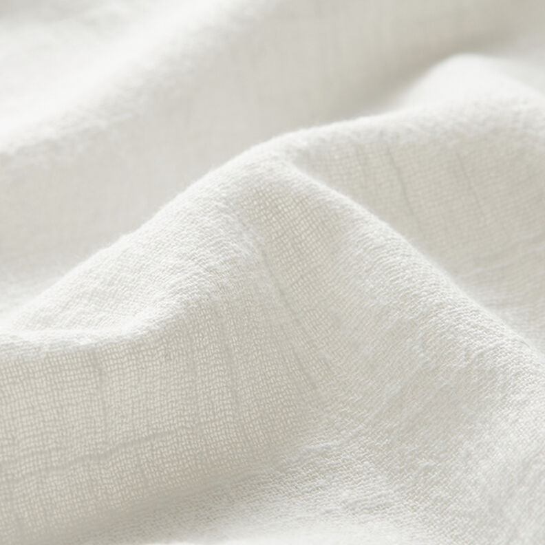 Tkanina bawełniana o wyglądzie lnu – mleczna biel,  image number 2