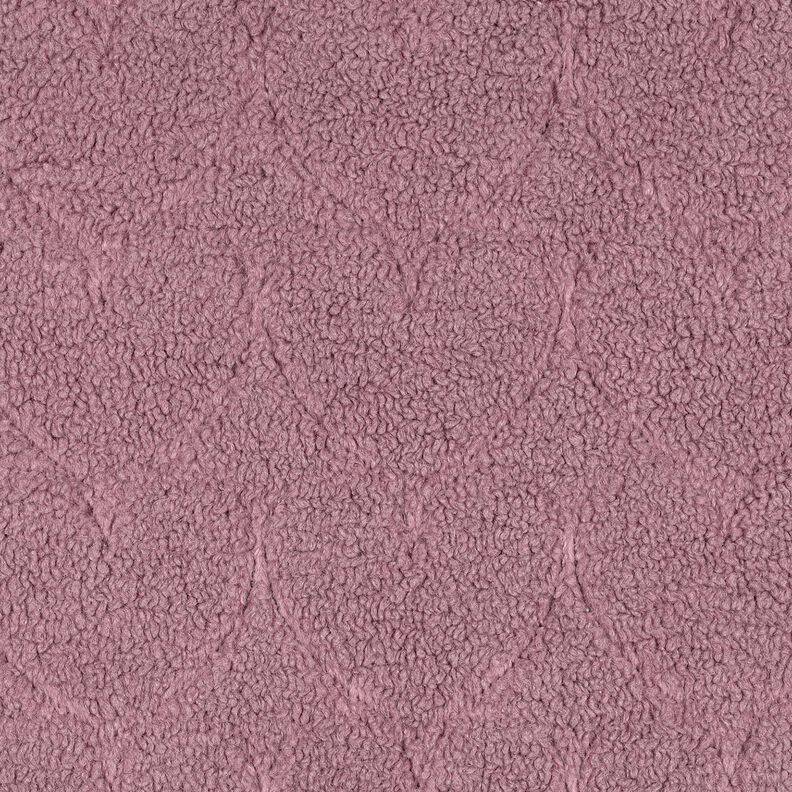 Sztuczne futerko wzór w serca | Poppy Fabrics – ciemny brudny róż,  image number 1