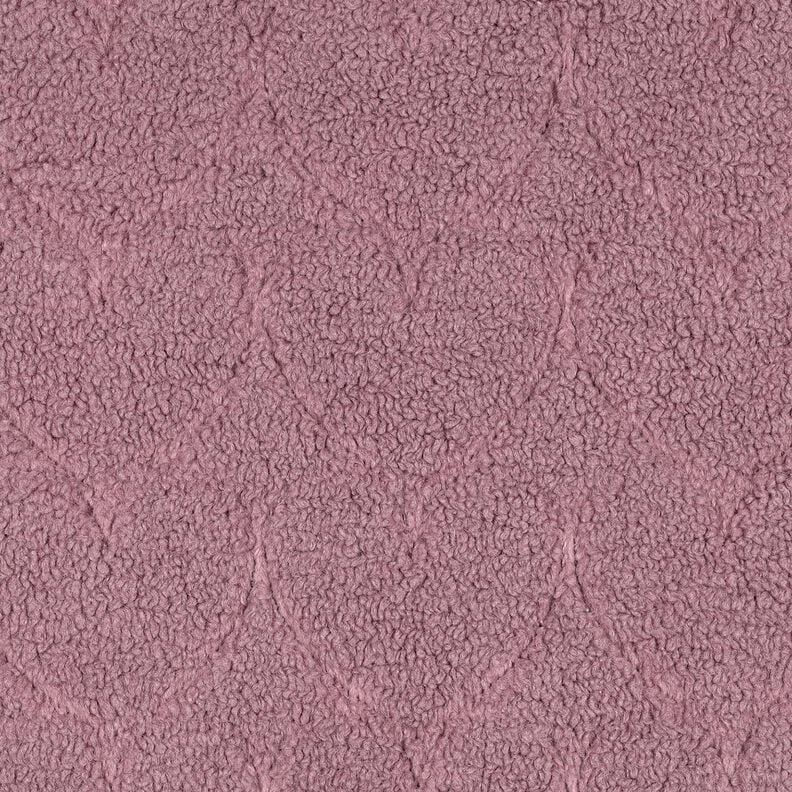 Sztuczne futerko wzór w serca | Poppy Fabrics – ciemny brudny róż, image number 1