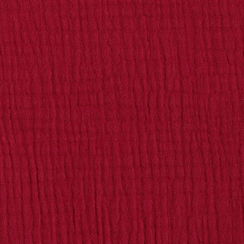 GOTS Trójwarstwowy muślin bawełniany – czerwień karminowa,  image number 4