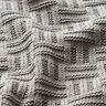 Dzianina swetrowa łamany wzór w prążki – jasnoszary,  thumbnail number 2