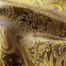 Żakard odzieżowy metaliczny wzór Paisley – złoto/czerń,  thumbnail number 2