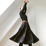 Szkocka krata strecz – granat navy,  thumbnail number 4