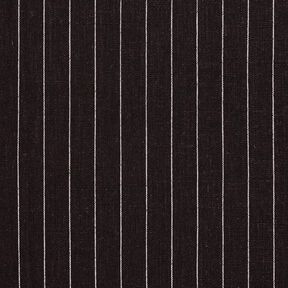 Mieszanka wiskozy i lnu w szerokie prążki – czerń, 