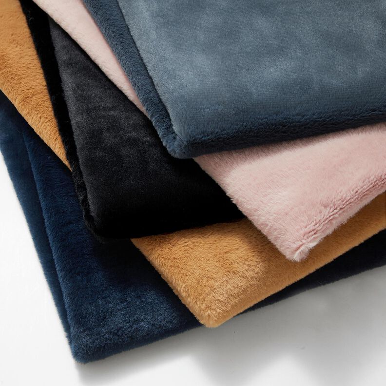 wysokiej jakości, jednokolorowe sztuczne futro – czerń,  image number 4