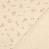 GOTS Dżersej prążkowany drobne kwiatuszki | Poppy Fabrics &ndash; krem/brąz sarni,  thumbnail number 4