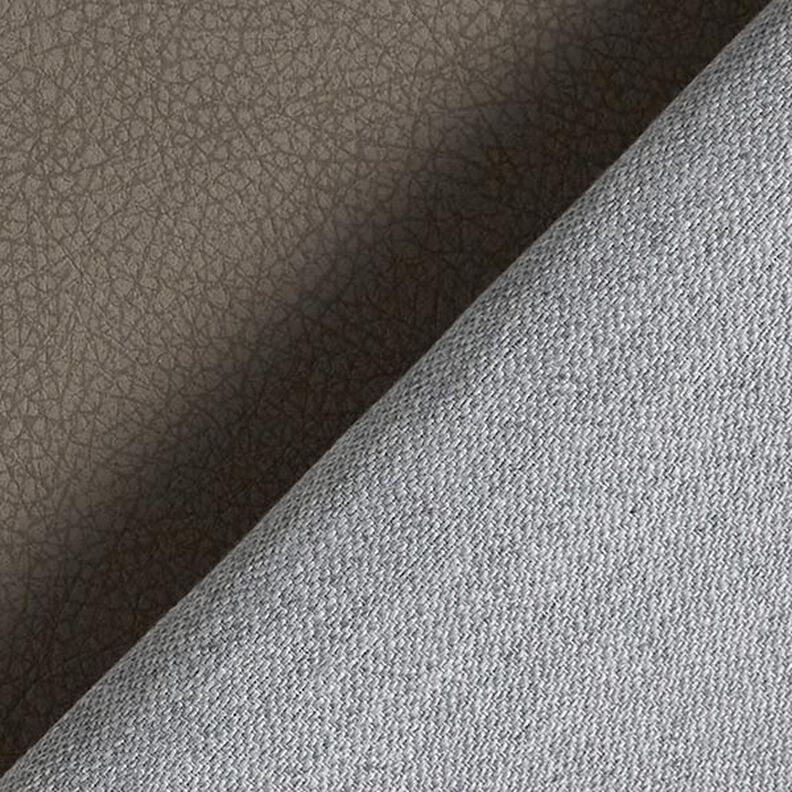 Tkanina tapicerska Sztuczna skóra drobny wzór – ciemny szarobrązowy,  image number 3