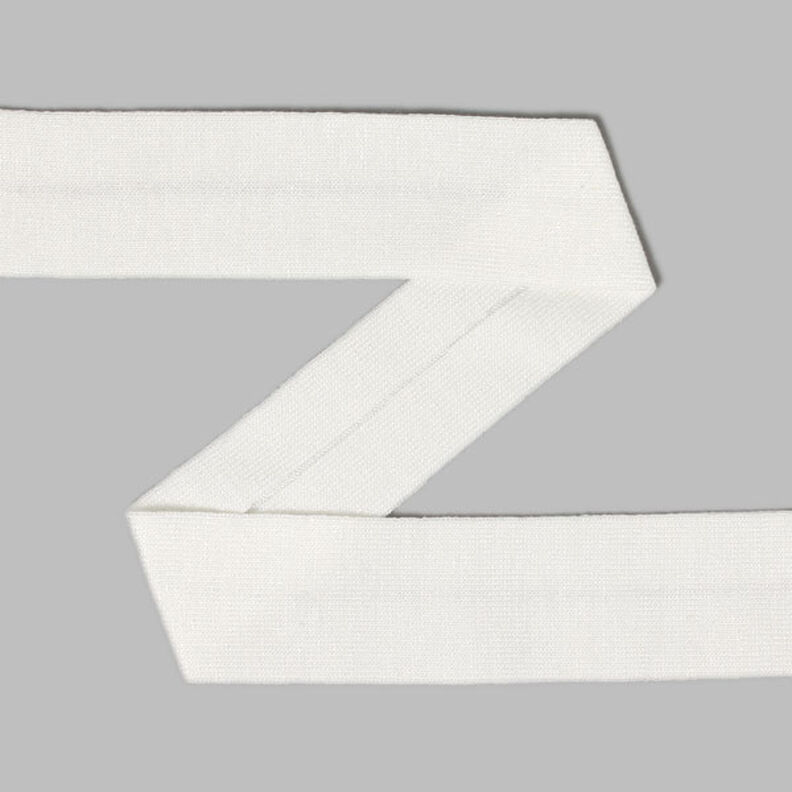 Taśma z dżerseju, zaprasowana - biel, image number 1