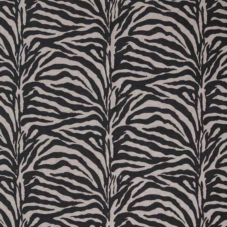 Tkanina tapicerska Żakard zebra – czerń/szary, image number 1