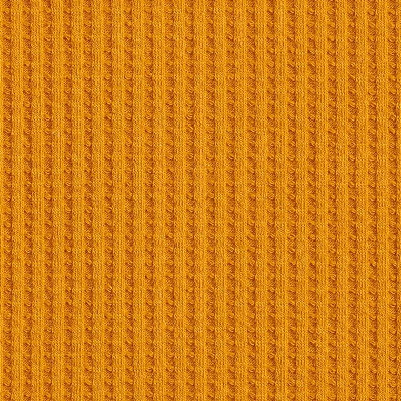 Bawełniany dżersej wafelkowy jednokol. – żółty curry,  image number 4