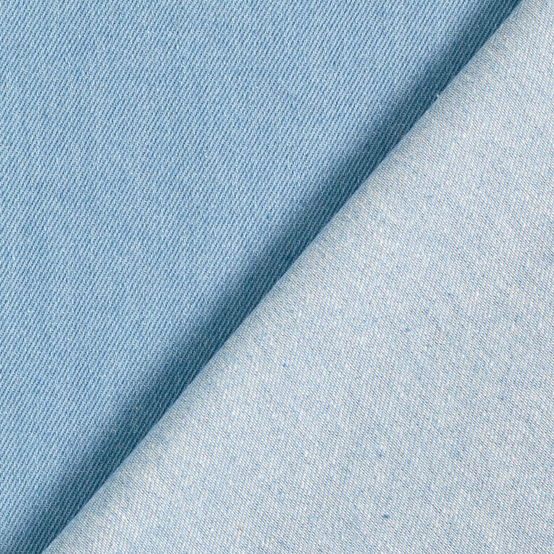 Gruby denim bawełniany – jasnoniebieski,  image number 3