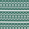 Tkanina bawełniana Popelina wzór norweski – zielony jodłowy,  thumbnail number 1