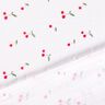 Muślin / Tkanina double crinkle akwarelowe wiśnie nadruk cyfrowy – biel,  thumbnail number 4