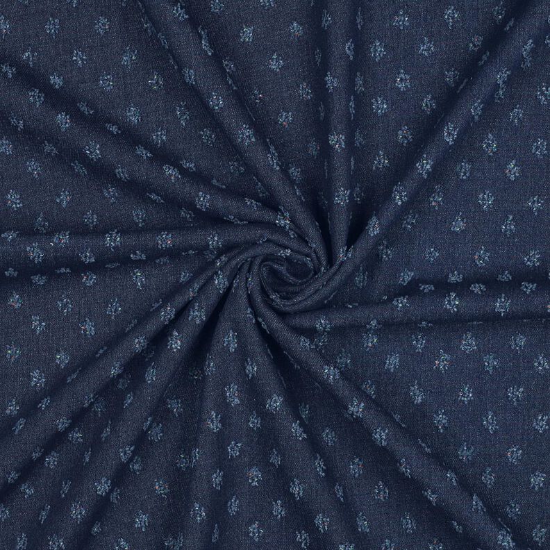 Denim z mieszanki bawełny dobby – ciemnogranatowy, image number 3