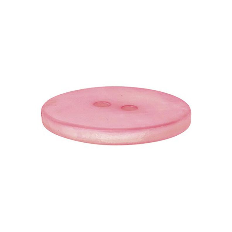Guzik z masy perłowej Pastelowy - różowy,  image number 2