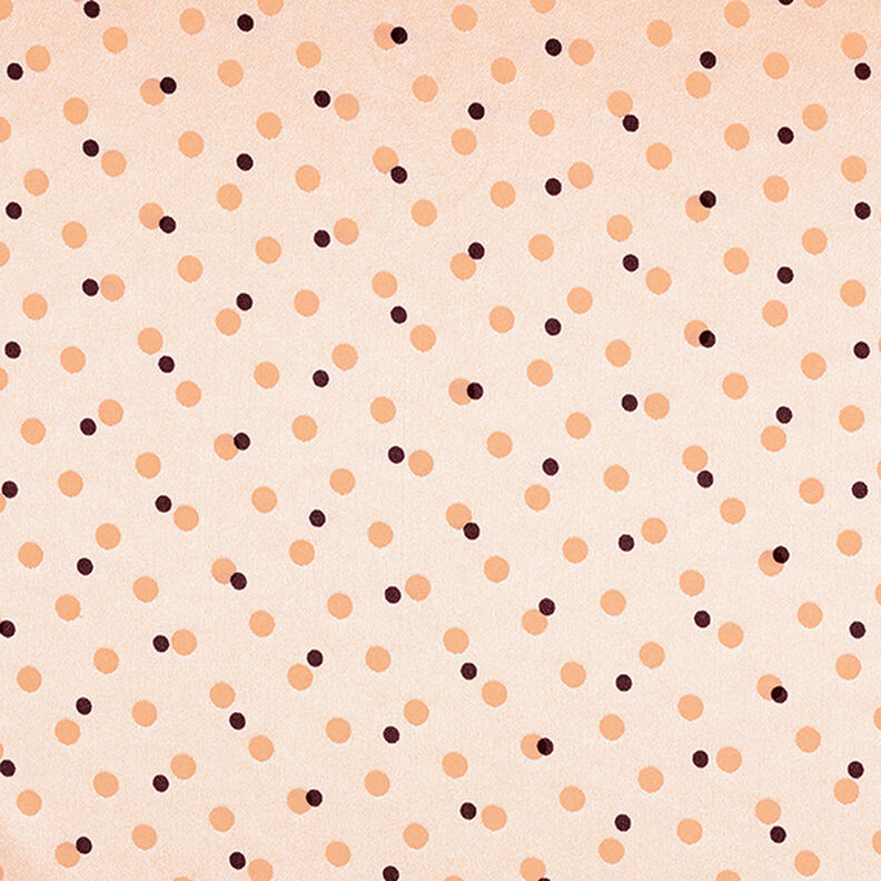 Satyna żakardowa w kropki – brzoskwinia,  image number 1