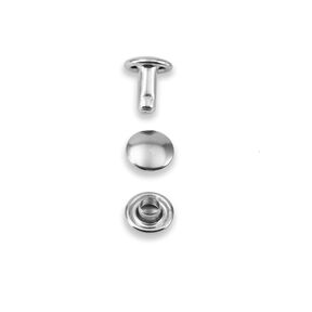Nity kaletnicze dla grubości 3-4mm [25 sztuk | Ø 7,5mm] | Prym – srebro metaliczny, 