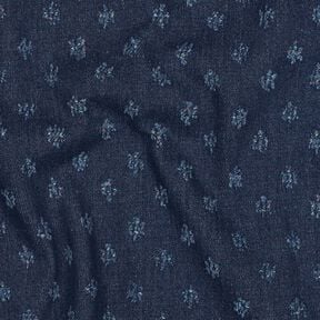 Denim z mieszanki bawełny dobby – ciemnogranatowy, 