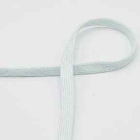 płaski sznurek Bluza z kapturem Lureks [8 mm] – jasny miętowy/srebrny metaliczny, 