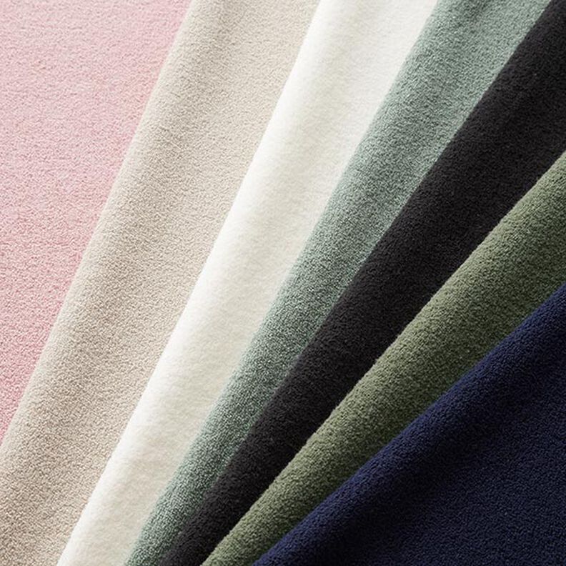 Bawełna Dzianina dresowa Terry Fleece – czerń, image number 4