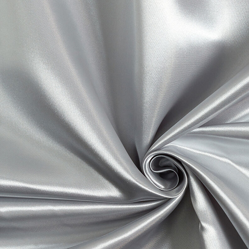 Satyna na suknie ślubne – srebro metaliczny,  image number 1