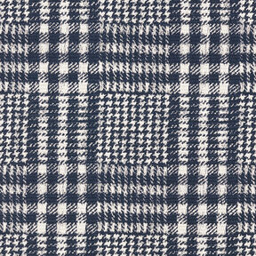 Materiał płaszcza: materiał dwustronny w kratę &ndash; granat/biel | Resztka 70cm, 