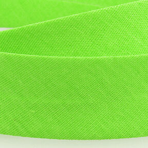 Taśma skośna Polycotton [20 mm] – neonowa zieleń, 
