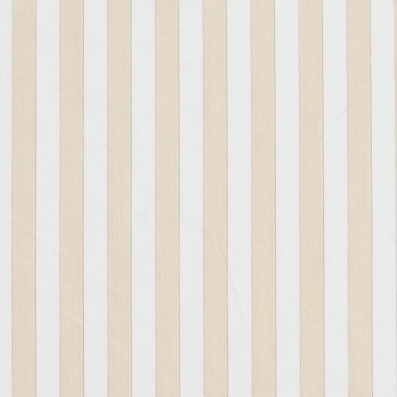 Tkanina bawełniana w paski – biel/nerkowiec,  image number 1