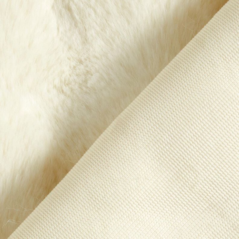 Sztuczne futerko długie włosie &ndash; mleczna biel,  image number 4