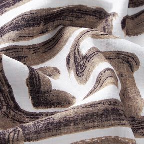 Mieszanka bawełny w serpentynowe linie – biel | Resztka 80cm, 