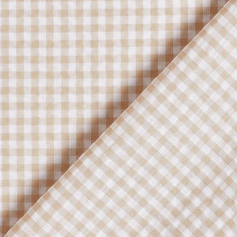 <h2>Seersucker w drobną kratkę, beżowy &ndash; anemonowy/biały &ndash; z charakterystyczną strukturą seersucker,  image number 4
