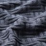 Dzianina swetrowa łamany wzór w prążki – szary błękit,  thumbnail number 2