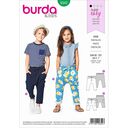 Spodnie dziecięce na gumce , Burda 9342 | 92 - 122, 