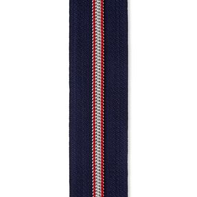 Zamek błyskawiczny na metry [5 mm] Metal | Prym – granat/czerwień, 